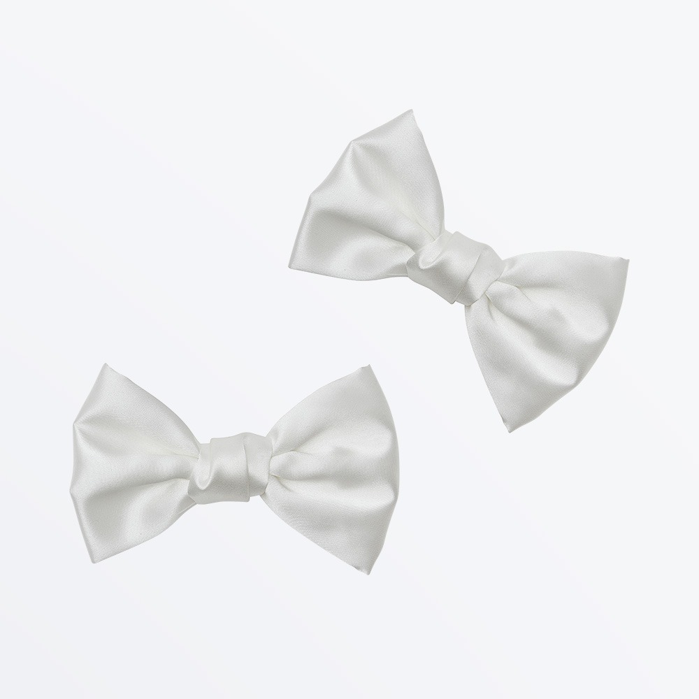 Alice - Satin Bow Wedding Shoe Clips