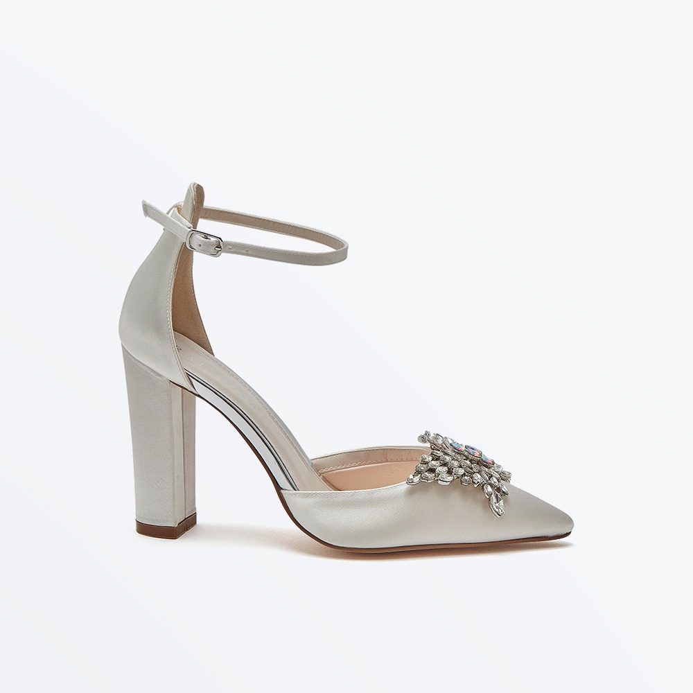 Cleo - Butterfly Wedding Shoe Clips - Side