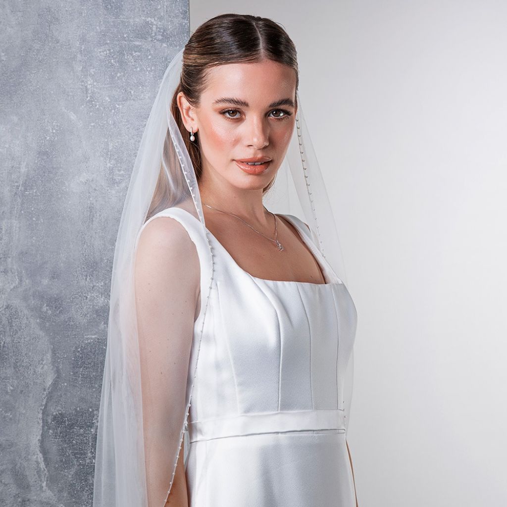 Hydrangea - Pearl Edge Medium Veil