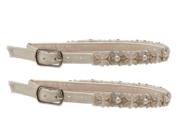 Amelie - Bead Embellished Ankle Strap