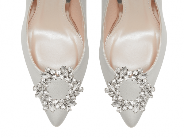Astrid - Sparkly Sliver Wedding Shoe Clips