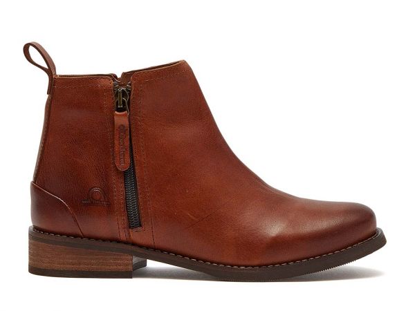 Beatrix - Premium Leather Zip-Up Boots