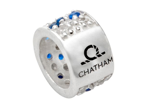 Signature Sterling Silver CZ Roller Bead