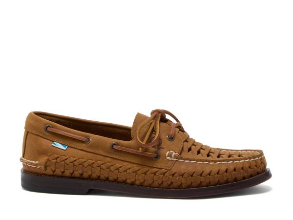 Cannes G2 - Premium Leather Woven Boat Shoes