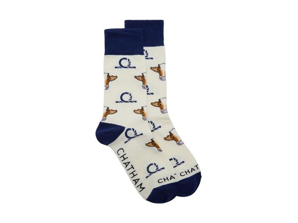 Chatham X CountryMoos Cow Crew Socks