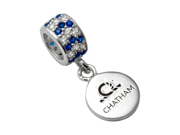 Signature Sterling Silver CZ Roller Bead & Charm