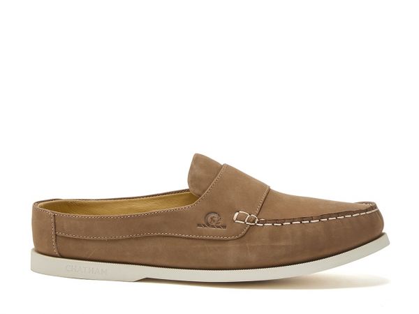 Chatham X Joules Buoy - Mocassin Premium Nubuck Slip-On Deck Shoes