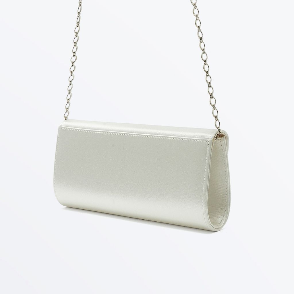 Sac à Main Satin Noir Cache - Modèle Satchel Sans Bandoulière - Taille Pratique