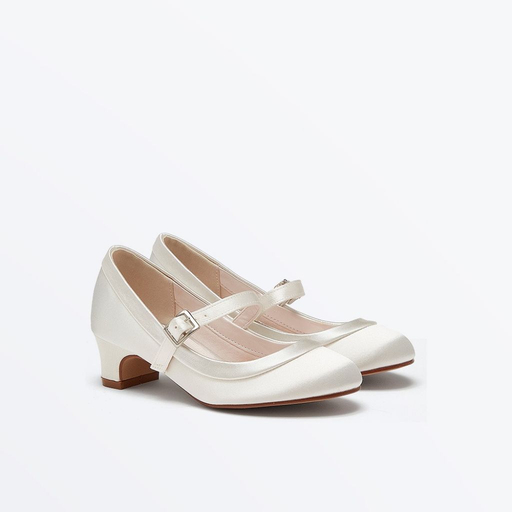 Communion Shop Holy Communion Shoes Ireland Maisie Ivory Satin