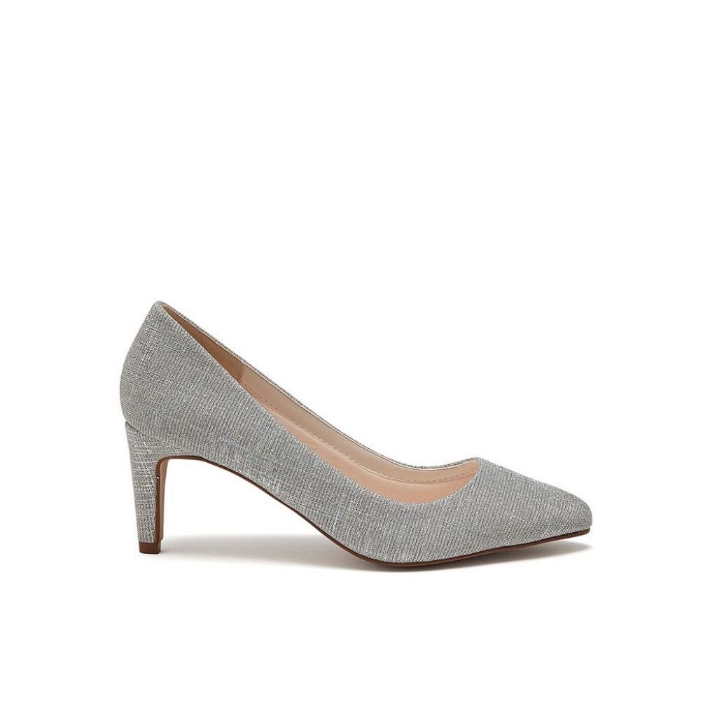 Stella - Silver Metallic Wedding Court - Side