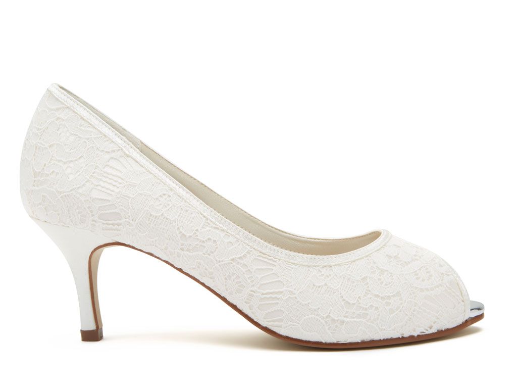 peep toe bridal shoes