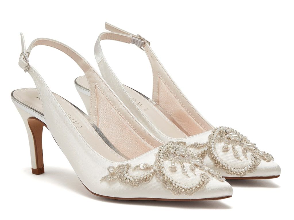 Bridal slingbacks hotsell