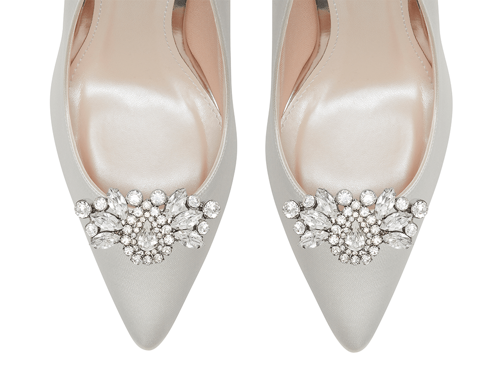 Myra, Diamante Brooch Bridal Shoe Clips