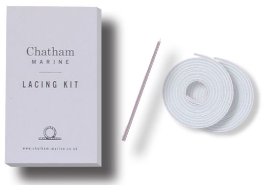 White Leather Lacing Kit
