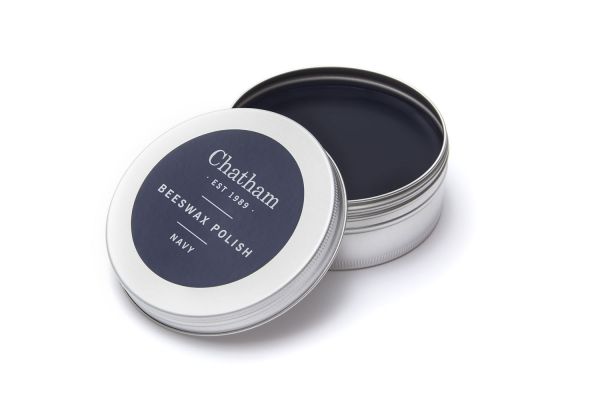 Natural Beeswax Navy Leather Polish
