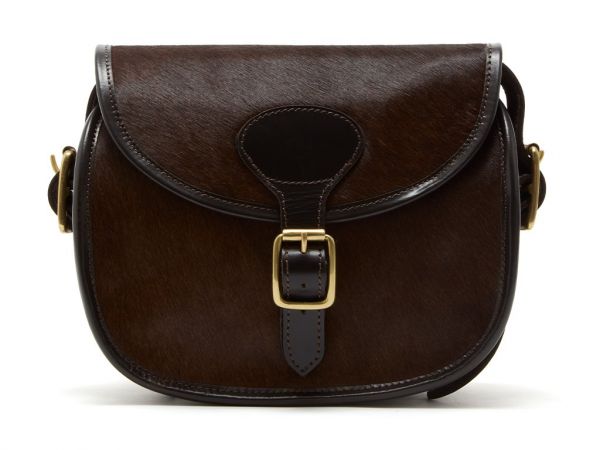 Cowhide & Leather Cartridge Bag