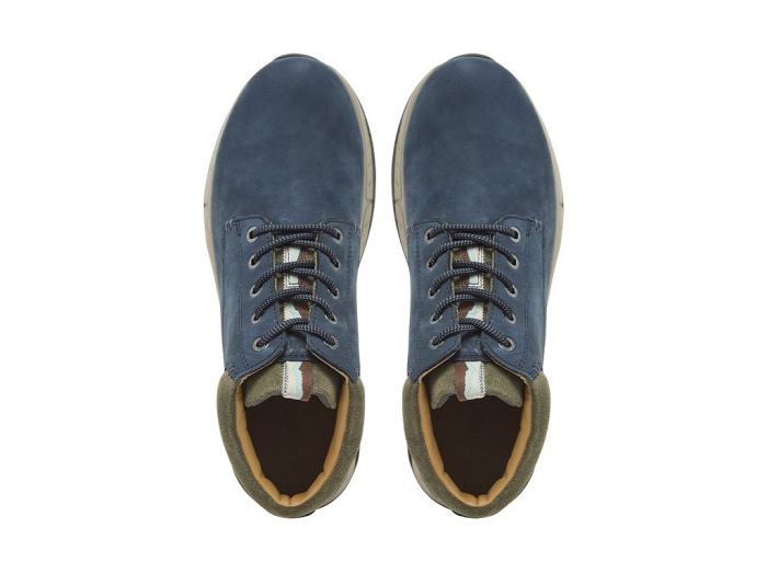 Bereleigh Men's Premium Leather Chukka Boot in Navy Chatham