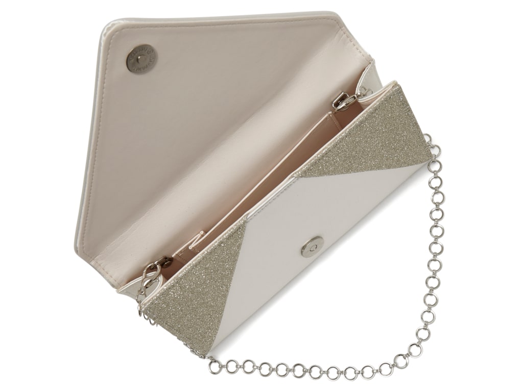 Diane - Ivory Envelope Bridal Handbag - Inside