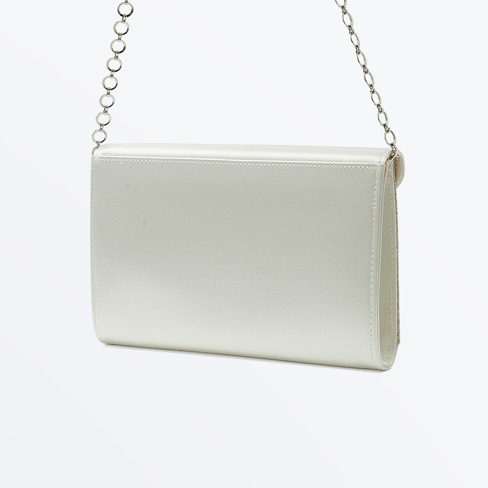 Diane - Ivory Envelope Bridal Handbag - Back