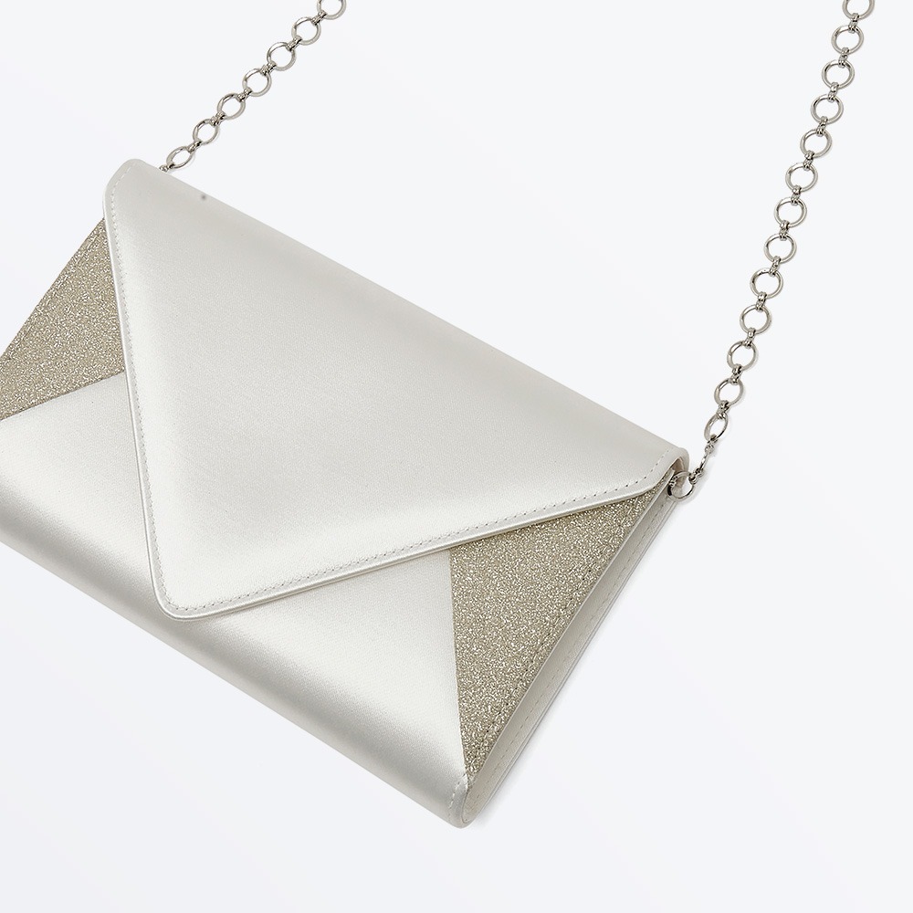 Diane - Ivory Envelope Bridal Handbag - Detail
