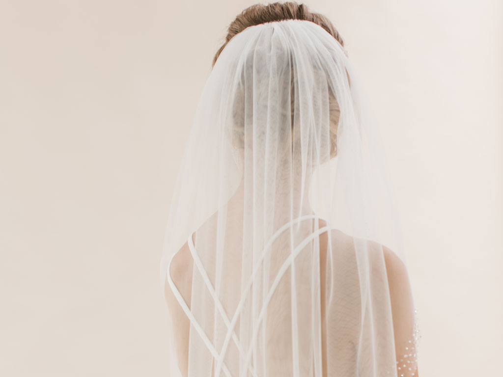 Foxglove - Crystal Edge Short Wedding Veil