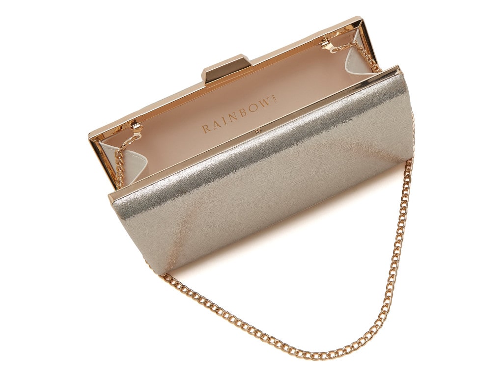 Reign Gold Sparkle Clutch Bag - Inside