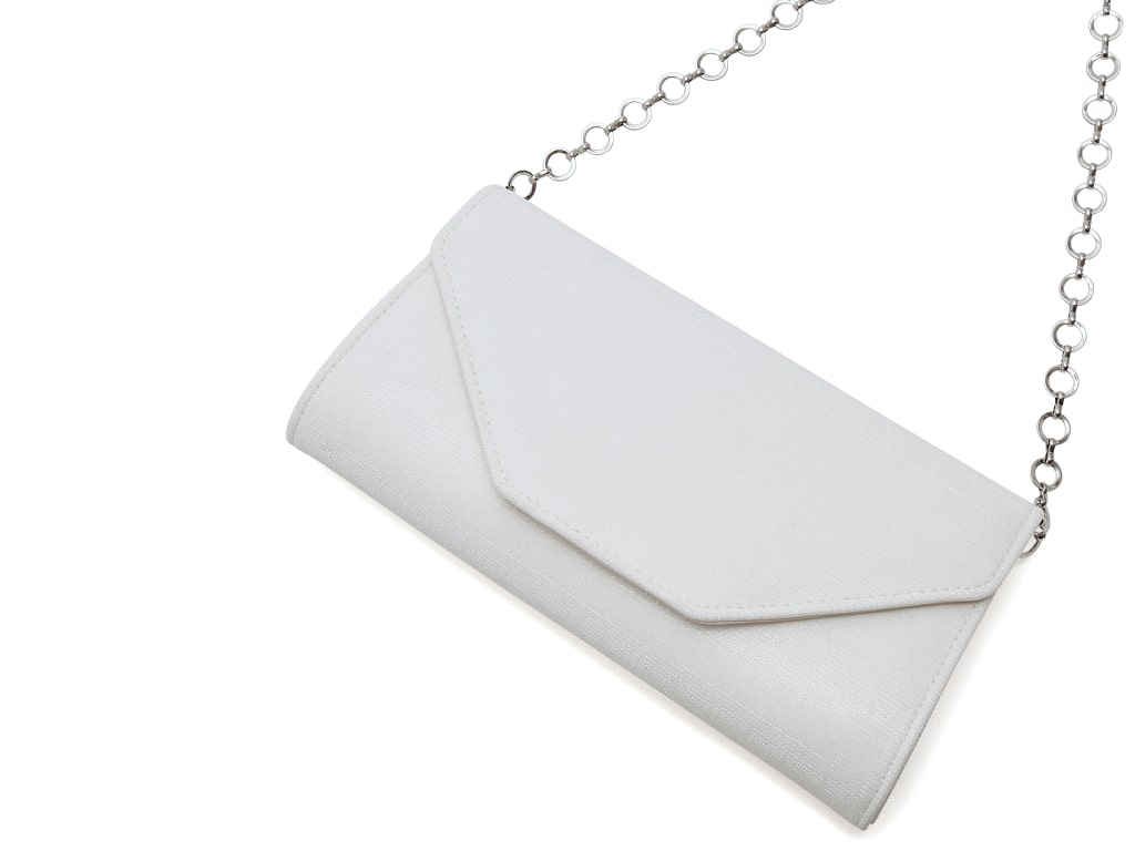 Silver off white on sale bag