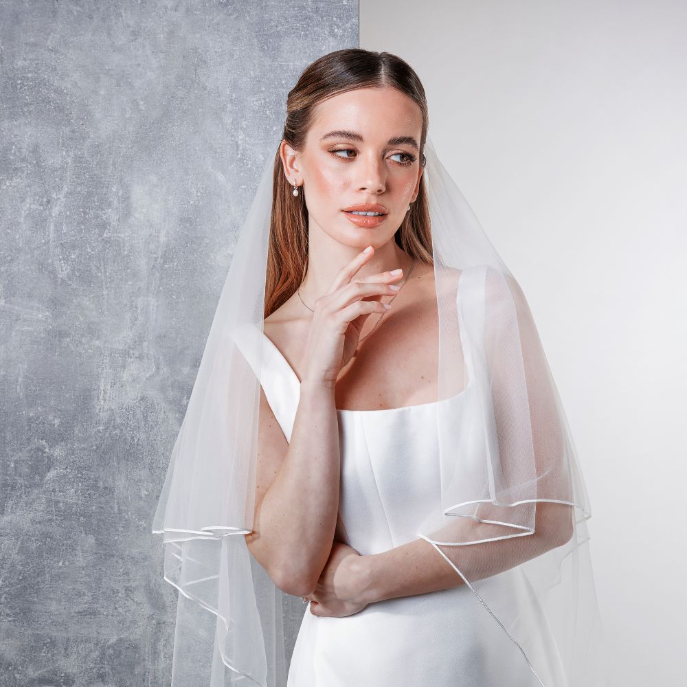 Tosca II - Russian Braid Medium Wedding Veil