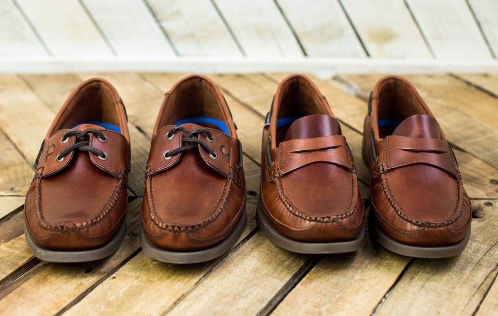 Kayak | Brown Lace-Up Mens Boat Shoe | Chatham Marine